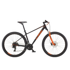 Велосипед KTM CHICAGO 272 27.5" рама L/48, чорний матовий (помаранчевий), 2022 (арт. 22814118)